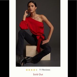 Mare Mare Draped Puff Sleeved Blouse